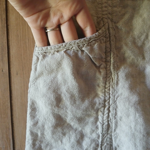 100% Linen Midi Skirt Merona Womens size 4 - Picture 3 of 6